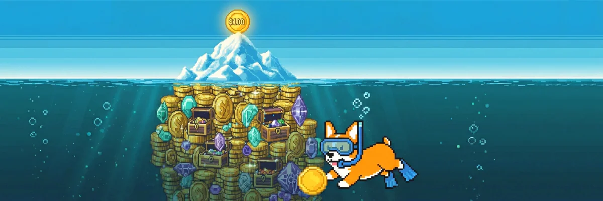 Corgi discovers treasure below the surface